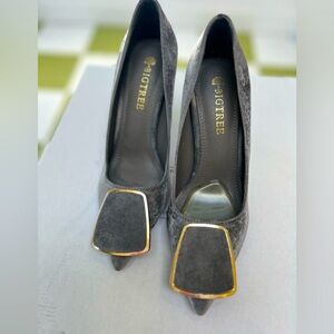 Suede High heels women’s shoes office siren